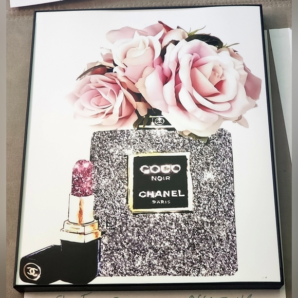 Chanel 8 1/2"x11" Framed Wall Art - Picture 1 of 3